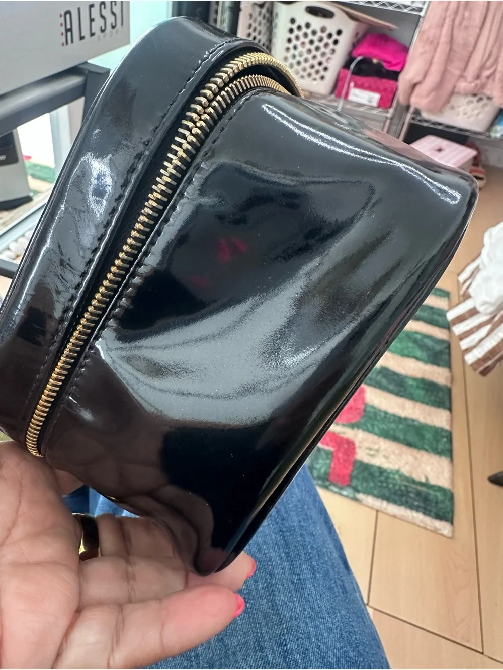 CHANEL patent leather